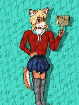 Furry- full-body + prop